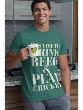 Drink Beer - Play Cricket T-Shirt